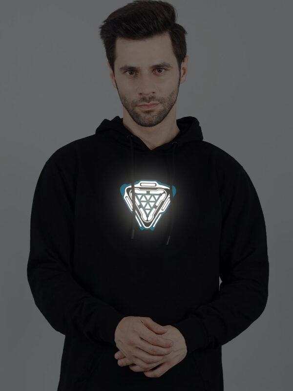 Arc Reactor Reflective Man Hoodie - Image 3