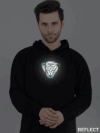 Arc Reactor Reflective Man Hoodie