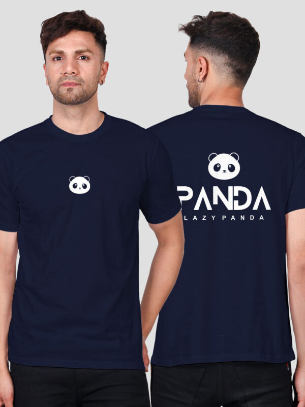 Lazy Panda Face Men T-shirt - Image 1