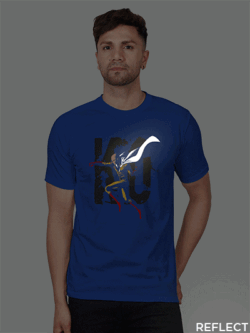 Rblue Cotton Saitama One Punch Man Men Reflective T-shirt