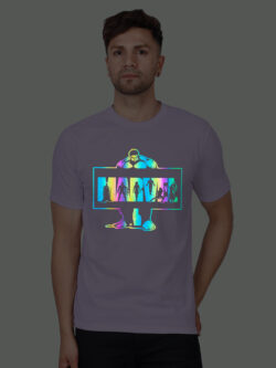 Lavender Cotton Hulk Marvel Men Rainbow Reflective T-shirt
