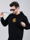 Football Hoodie Metalic Gold Print - Image 2
