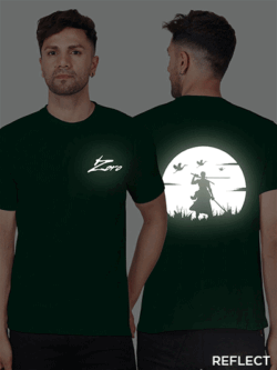 Bgreen Cotton Zoro Men Reflective T-shirt