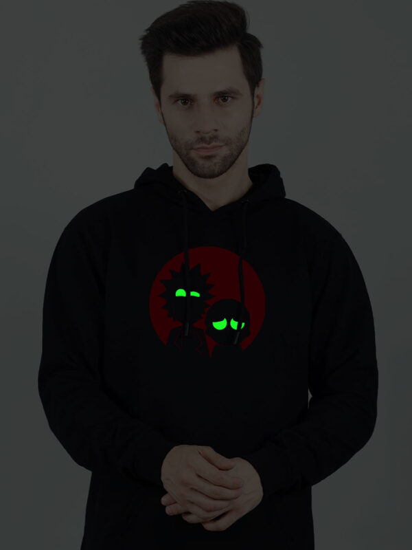 Rick and Morty Glow in Dark Man Hoodie - Image 3