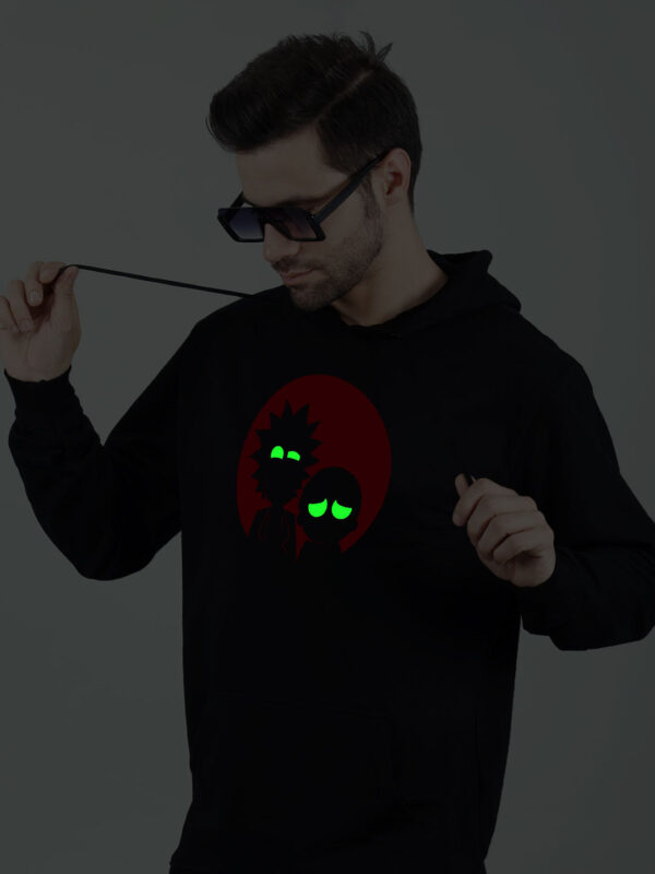 Rick and Morty Glow in Dark Man Hoodie - Image 5
