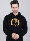 Rick and Morty Hoodie Metalic Gold Print