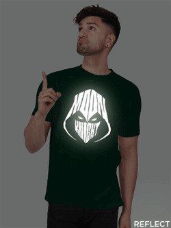 Bgreen Cotton Moon Knight Men Reflective T-shirt