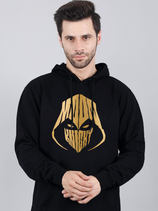 Moon Knight Hoodie Metalic Gold Print - Image 1