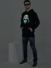 Moon Knight Rainbow Reflective Man Black Hoodie - Image 5