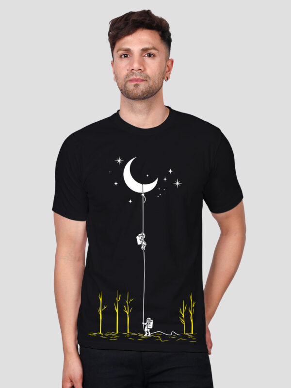 Astronaut and Moon Men T-shirt - Image 1