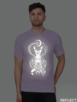 Lavender Cotton Eevee and Umbreaon Men Reflective T-shirt