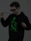 Flute Krishna Glow in Dark Man Hoodie - Image 5