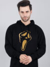 Ghost Hoodie Metalic Gold Print
