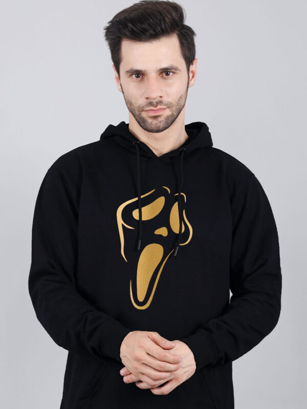 Ghost Hoodie Metalic Gold Print - Image 1