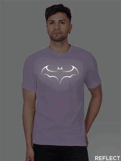Lavender Cotton Batman Men Reflective T-shirt