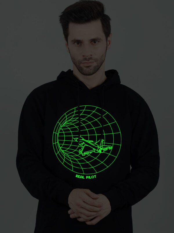 Real Pilot Glow in Dark Man Hoodie - Image 3