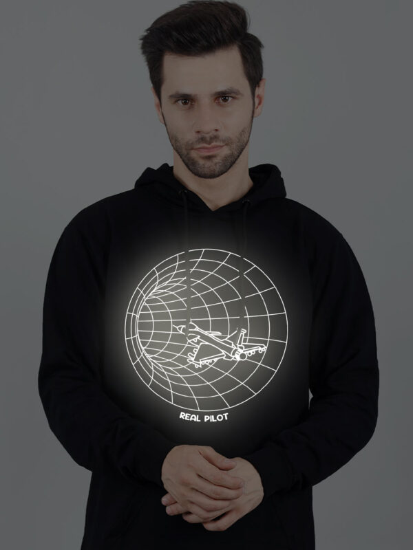 Real Pilot Reflective Man Hoodie - Image 3