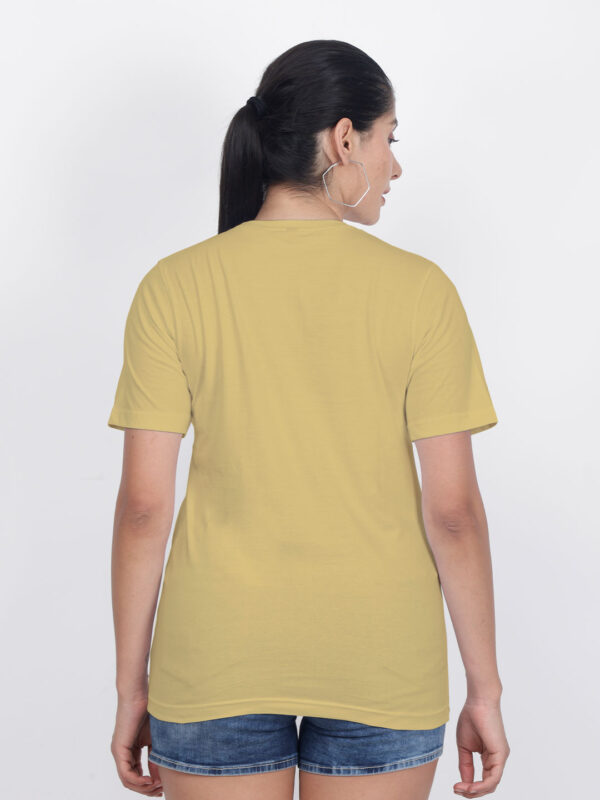 Customize Night Glow Women Beige Tshirt - Image 6