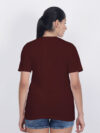 Customize Reflective Women Maroon Tshirt - Image 7