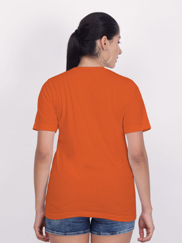 Customize Reflective Women Orange Tshirt - Image 7