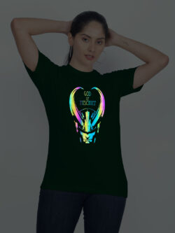 Bgreen Cotton Mischief Rainbow Women T-shirt