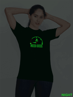 Bgreen Cotton Need Beer Glow in Dark Women T-shirt