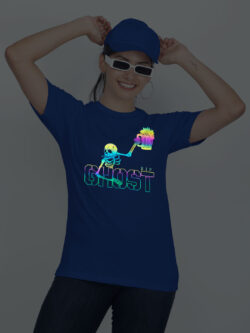 Rblue Cotton Ghost Beer Rainbow Women T-shirt