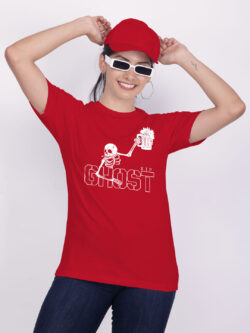 Red Cotton Ghost Beer Women T-shirt