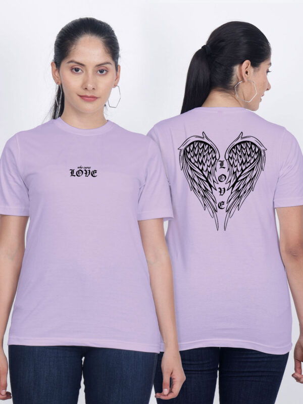 Lavender Cotton Love Wings Women T-shirt