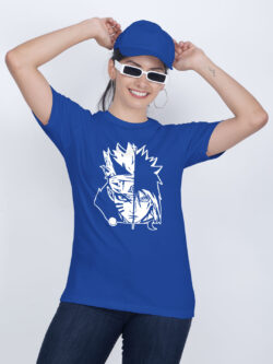 Rblue Cotton Naruto Women T-shirt