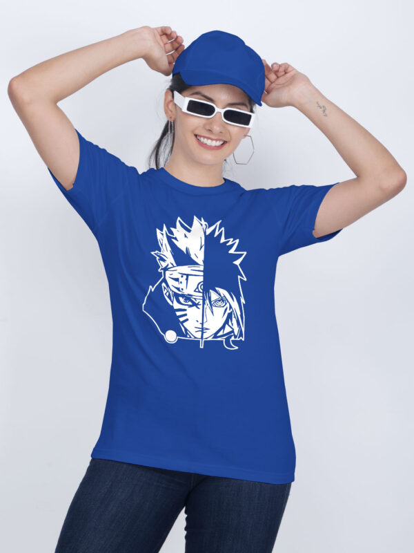 Rblue Cotton Naruto Women T-shirt