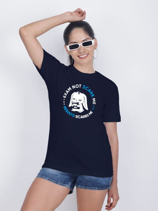 Nblue Cotton Result Scares Me Women T-shirt