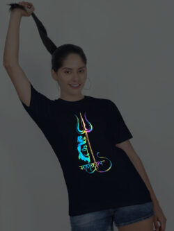 Nblue Cotton Mahakaal Kids T-shirt Rainbow Women T-shirt