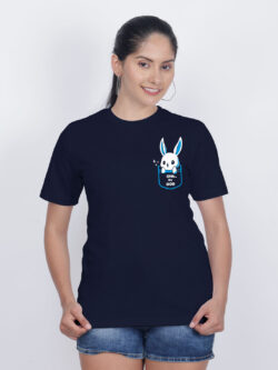 Nblue Cotton Cute Rabbit OMG Women T-shirt