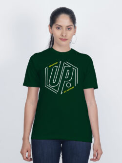 Bgreen Cotton Never Give Up Women T-shirt