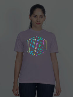 Lavender Cotton Never Give Up Rainbow Women T-shirt
