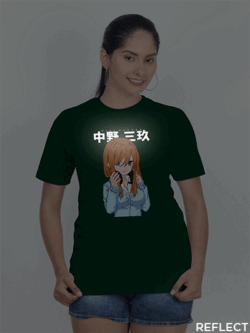 Bgreen Cotton Miku Nakano Reflective Women T-shirt