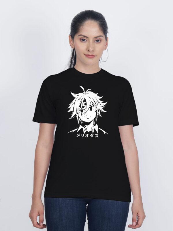 Black Cotton Meliodas Anime Women T-shirt