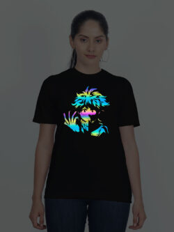 Black Cotton Boku Anime Rainbow Women T-shirt