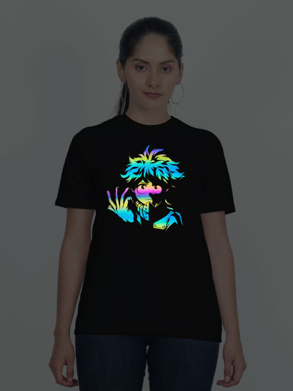Black Cotton Boku Anime Rainbow Women T-shirt