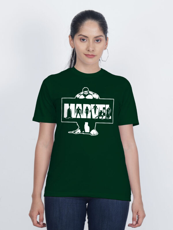 Bgreen Cotton Hulk Marvel Women T-shirt
