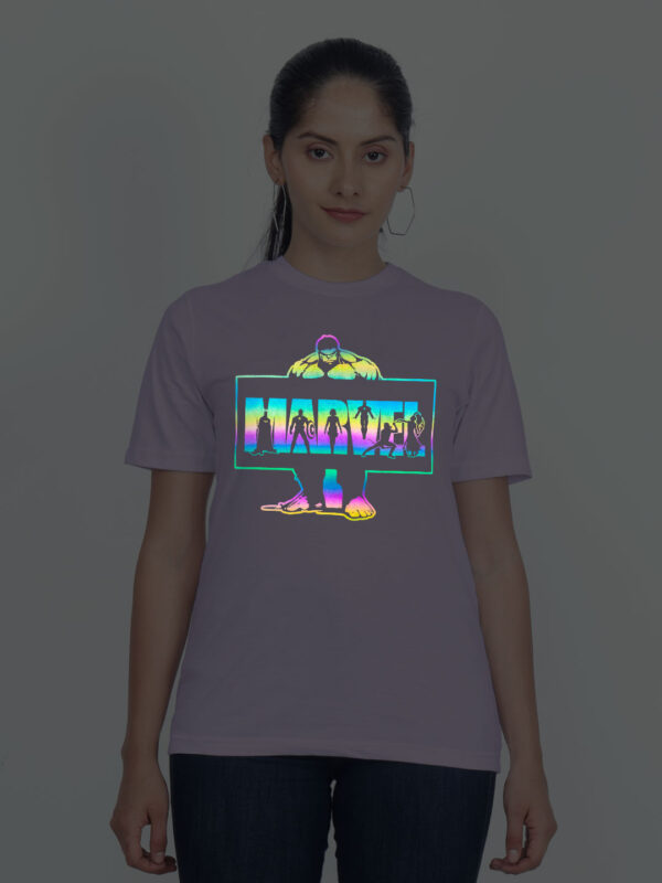Lavender Cotton Hulk Marvel Rainbow Women T-shirt