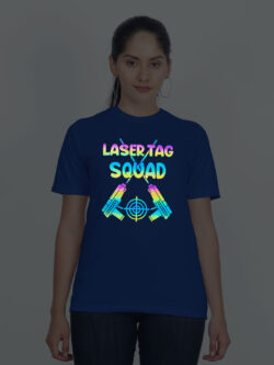 Rblue Cotton Laser Tag Squad Rainbow Women T-shirt