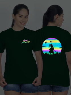 Bgreen Cotton Zoro Rainbow Women T-shirt