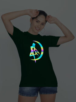 Bgreen Cotton Sailor Moon Rainbow Women T-shirt