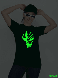 Bgreen Cotton Bleach Glow in Dark Women T-shirt