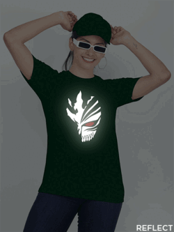 Bgreen Cotton Bleach Reflective Women T-shirt