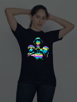 Nblue Cotton Anime Group Rainbow Women T-shirt