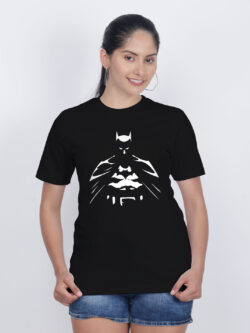 Black Cotton Batman Women T-shirt