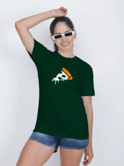 Bgreen Cotton Pizza Slice Women T-shirt